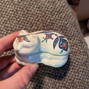 Byzantium Cat Themed Ceramic Candle Holder